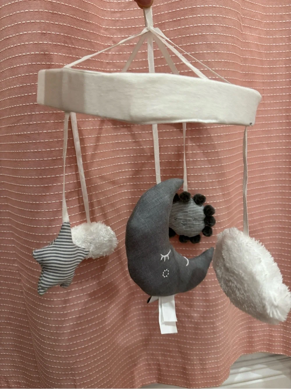 Pottery Barn Baby Skye Mobile in White and Gray
